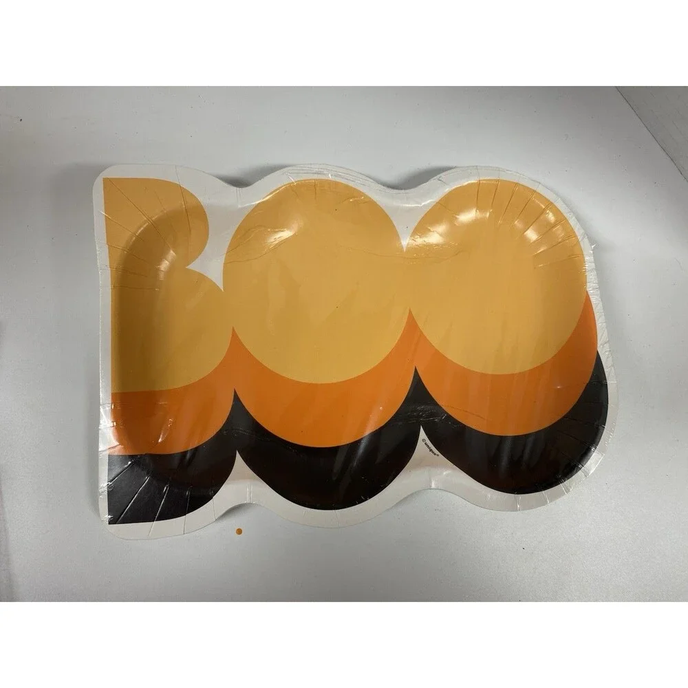 Halloween party supplies Plates, Cups, Napkins And decorations Party Of 8 #315
